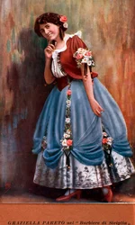 Porträt des spanischen Sängers Graziella Pareto in Der Barbier von Sevilla, von Gioachino Rossini